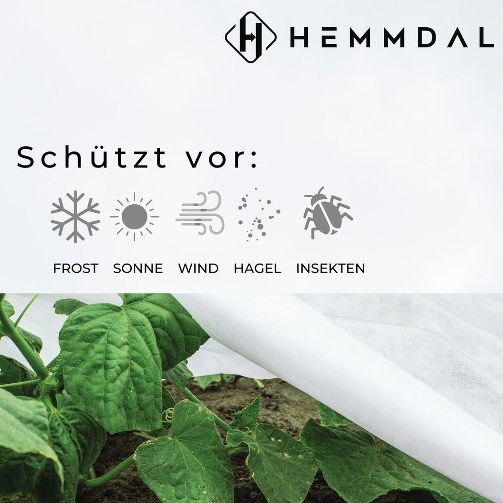 Produktabbildung Nr. 3: Restposten - Zwischenverkauf vorbehalten: HEMMDAL Frühbeettunnel, weiß – 2,50 x 0,9 m – Premium Pflanztunnel – Made in EU