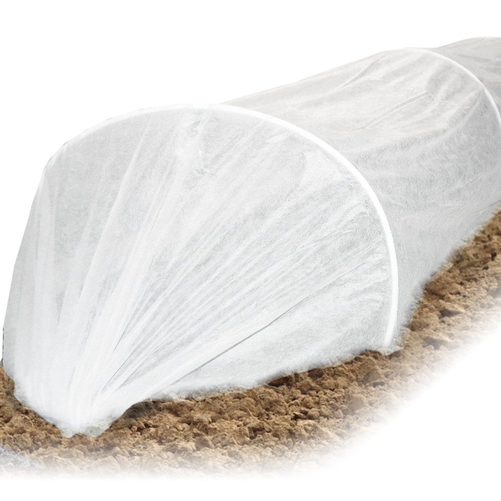 Produktabbildung: Restposten - Zwischenverkauf vorbehalten: HEMMDAL Frühbeettunnel, weiß – 2,50 x 0,9 m – Premium Pflanztunnel – Made in EU
