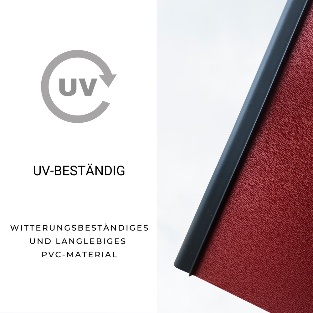 Produktabbildung Nr. 3: Restposten - Zwischenverkauf vorbehalten: HEMMDAL Clips für Sichtschutzstreifen, anthrazit – 20 Klemmschienen – Made in DE