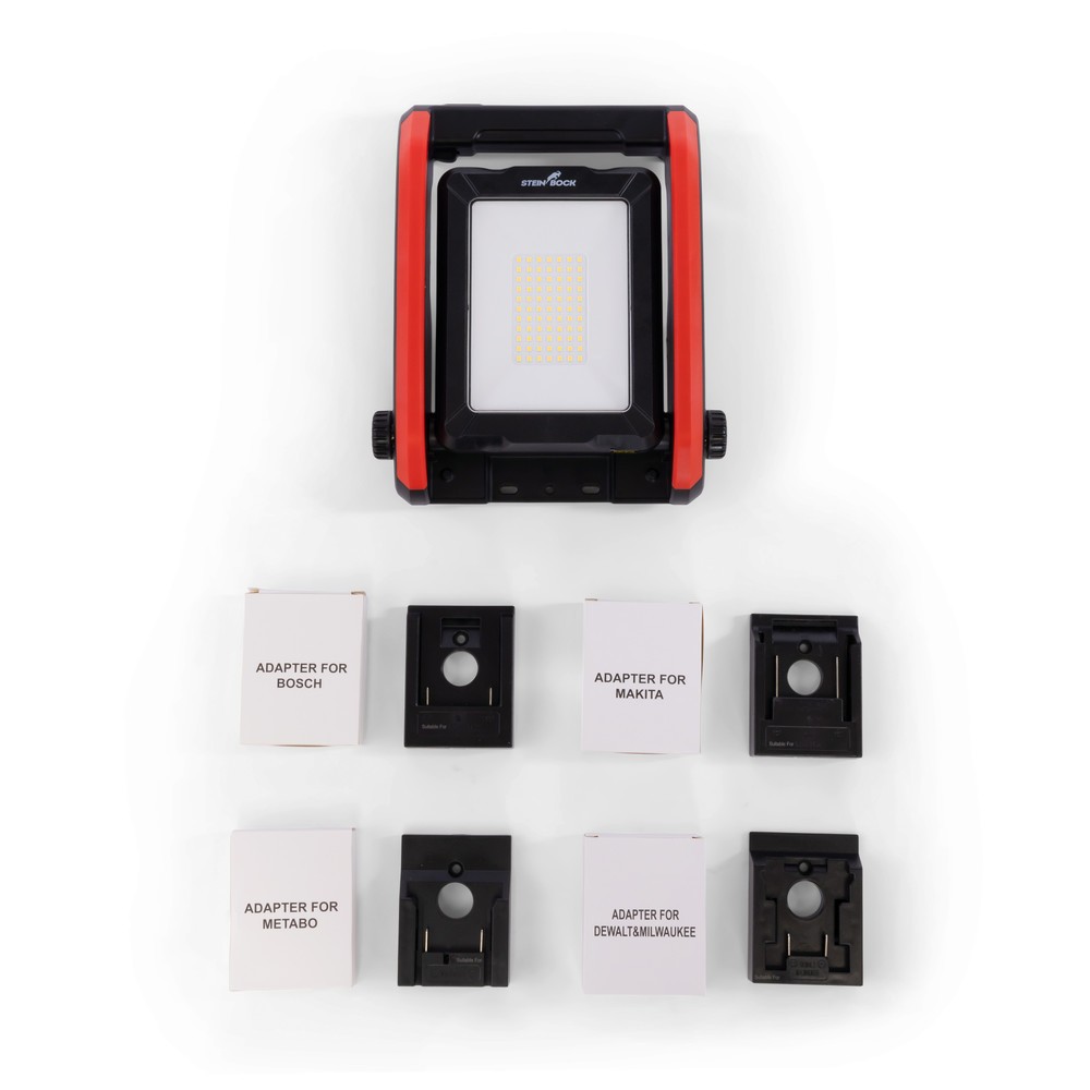 Produktabbildung Nr. 2: Steinbock® LED-Akku-Arbeitsleuchte PROwork, 20 W, 2.900 lm, 5.000 K, SMD 2835, IP 54