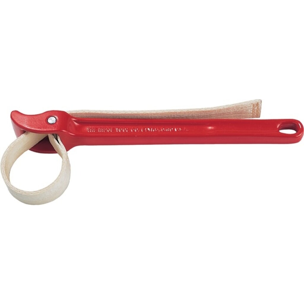Produktabbildung: RIDGID Gurtrohrzange, Länge 300 mm Rohr-Durchmesser max. 135 mm, Gurtlänge 760 mm Bandbreite 30 mm