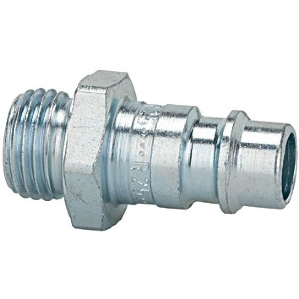 Produktabbildung: RIEGLER Stecknippel, Außengewinde G 1/4 ″, Stahl verzinkt Stecker DN 7,2-7,8, SW 17 mm