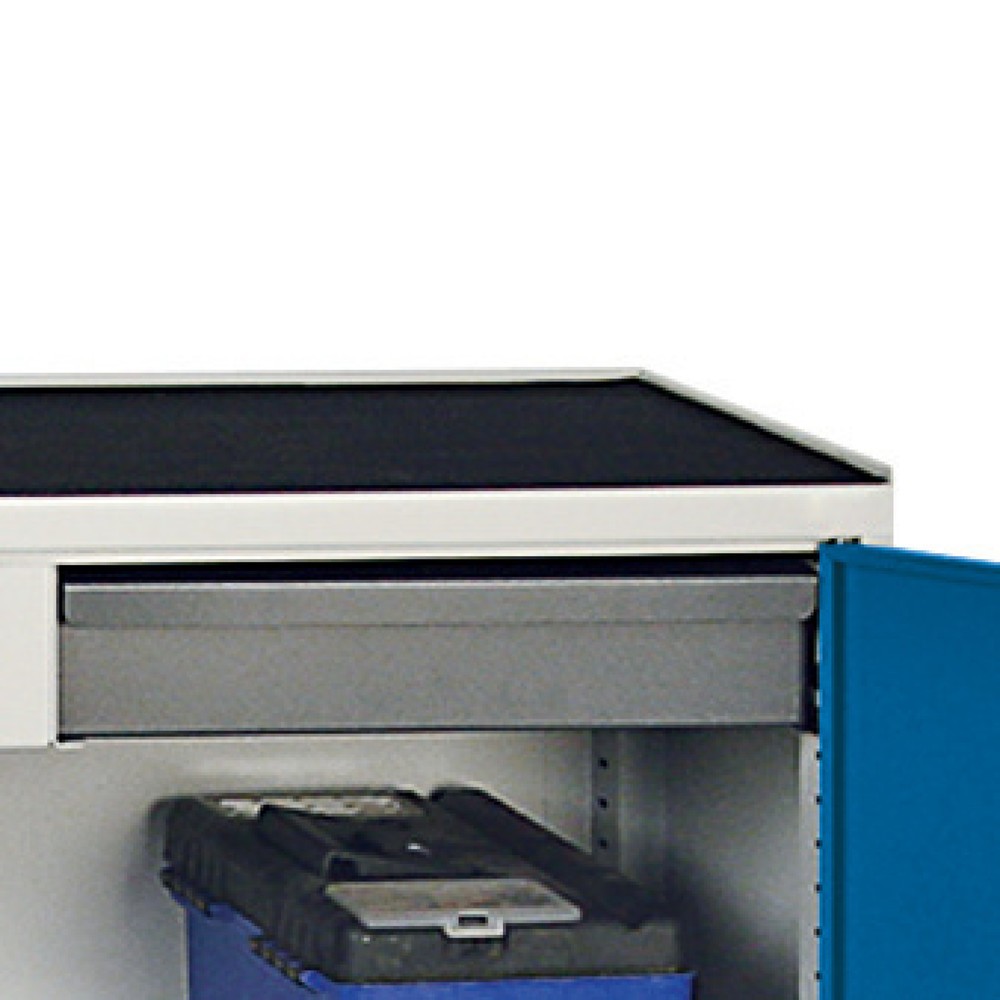Produktabbildung: Riffelgummiauflage für stumpf® Werkstatt-Beistellschrank, BxT 1.000 x 500 mm
