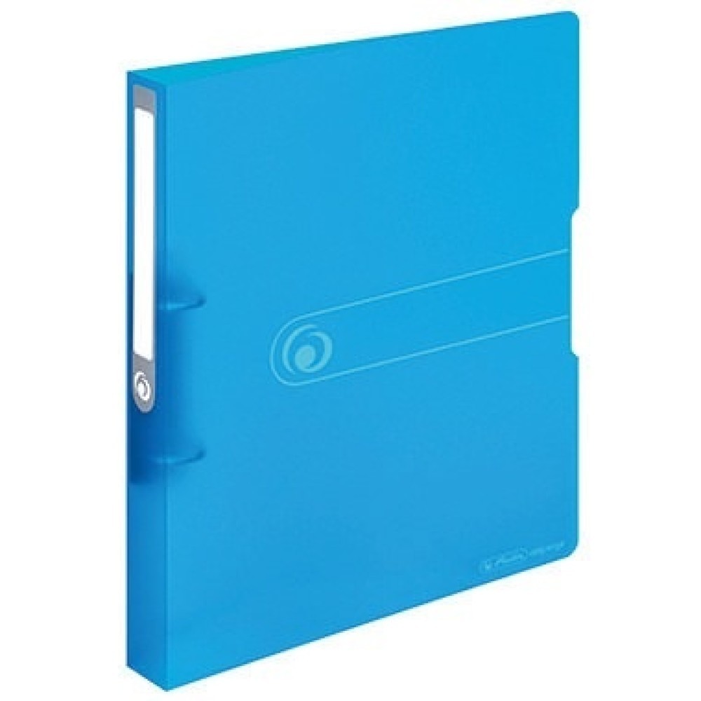 Produktabbildung: Herlitz Ringbuch 11205762 DIN A4 2Ringe 25mm transparent blau