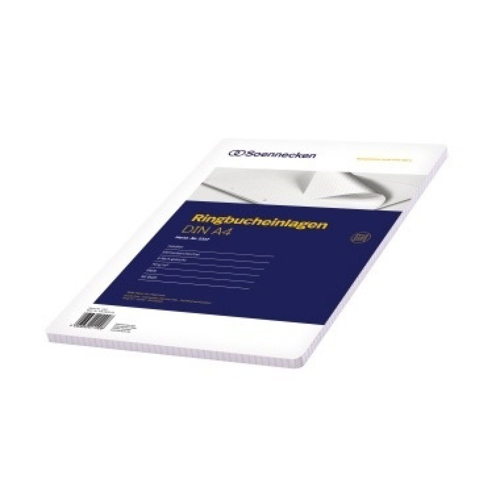Produktabbildung: Soennecken Ringbucheinlage 2317 DIN A4 70g kariert 50 Bl./Pack.