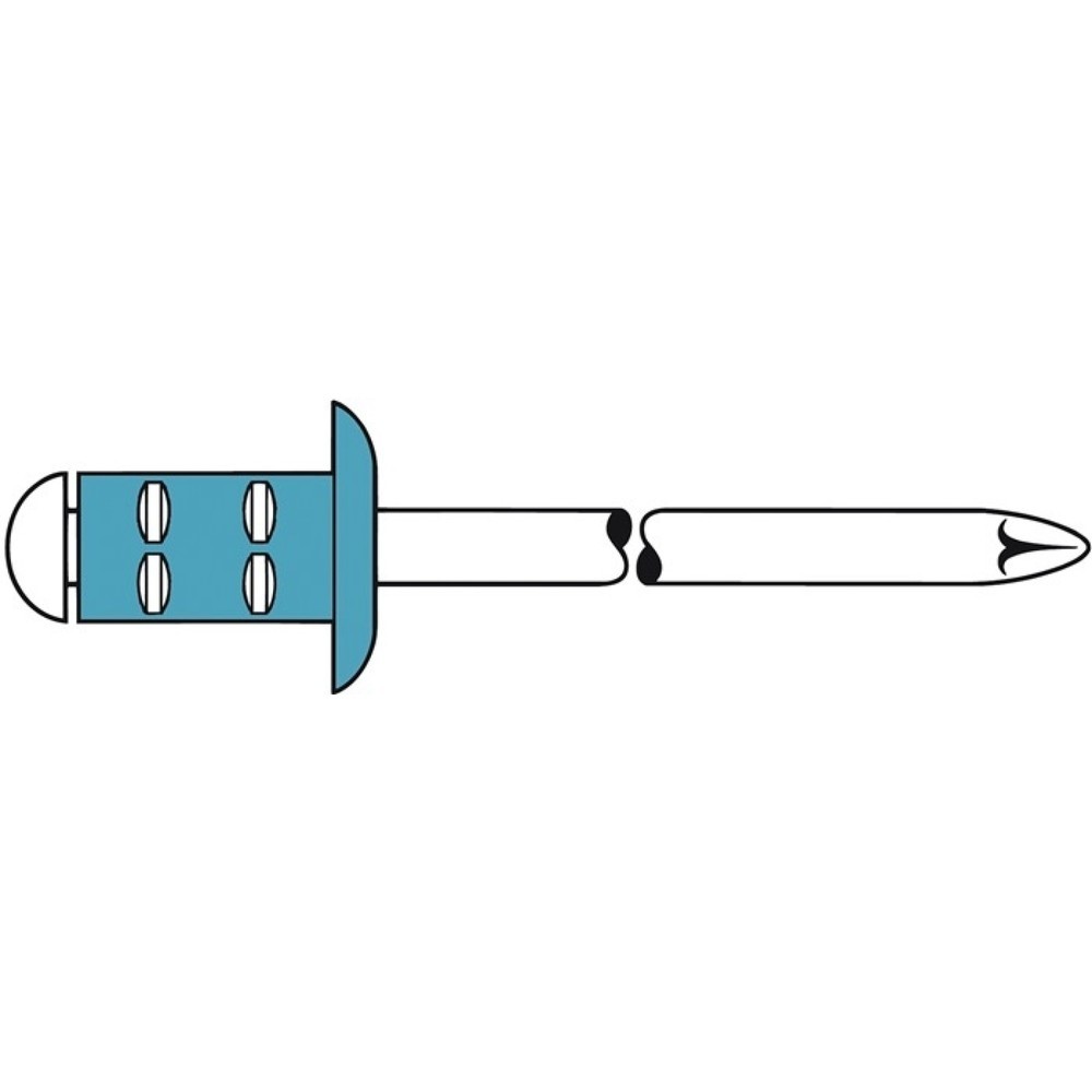 Illustration du produit: Rivet POP PolyGrip® tige de rivet D. x l 4 x 10 mm acier inoxydable 75 pièce GES