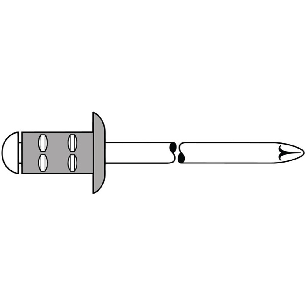 Illustration du produit: Rivet POP PolyGrip® tige de rivet D. x l 4 x 10 mm aluminium/acier inoxydable 10