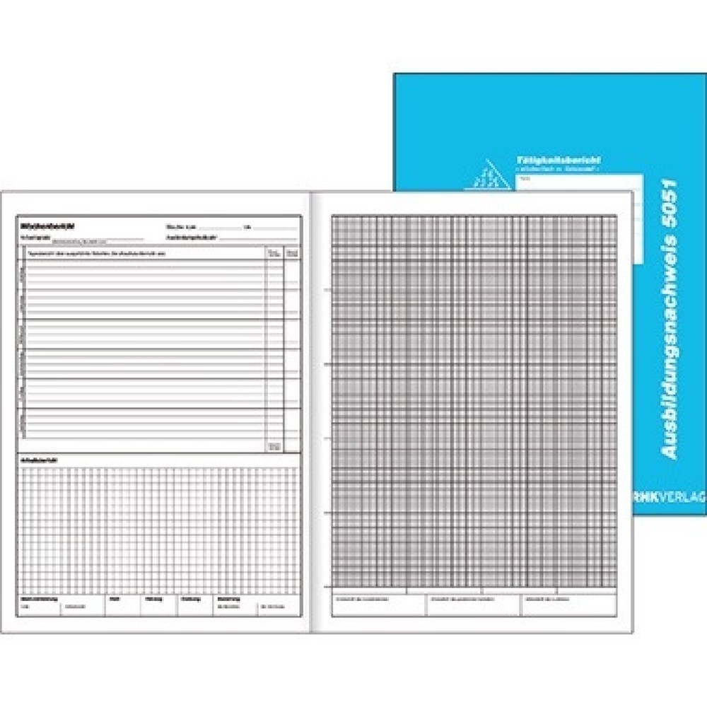 Produktabbildung: RNK Ausbildungsnachweis 5051 DIN A4 30Bl. 1/2Jahr