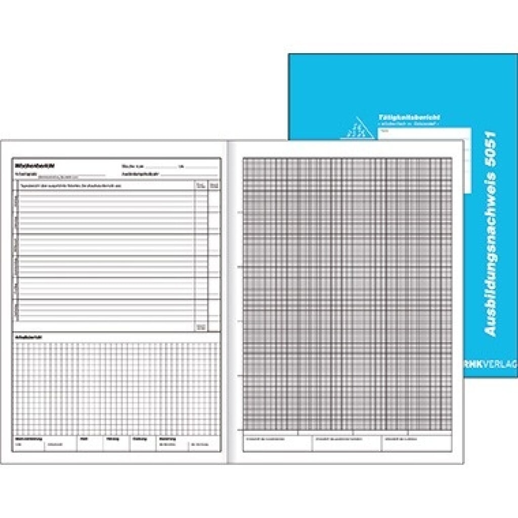 RNK Ausbildungsnachweis 5051 DIN A4 30Bl. 1/2Jahr Produktabbildung: RNK Ausbildungsnachweis 5051 DIN A4 30Bl. 1/2Jahr