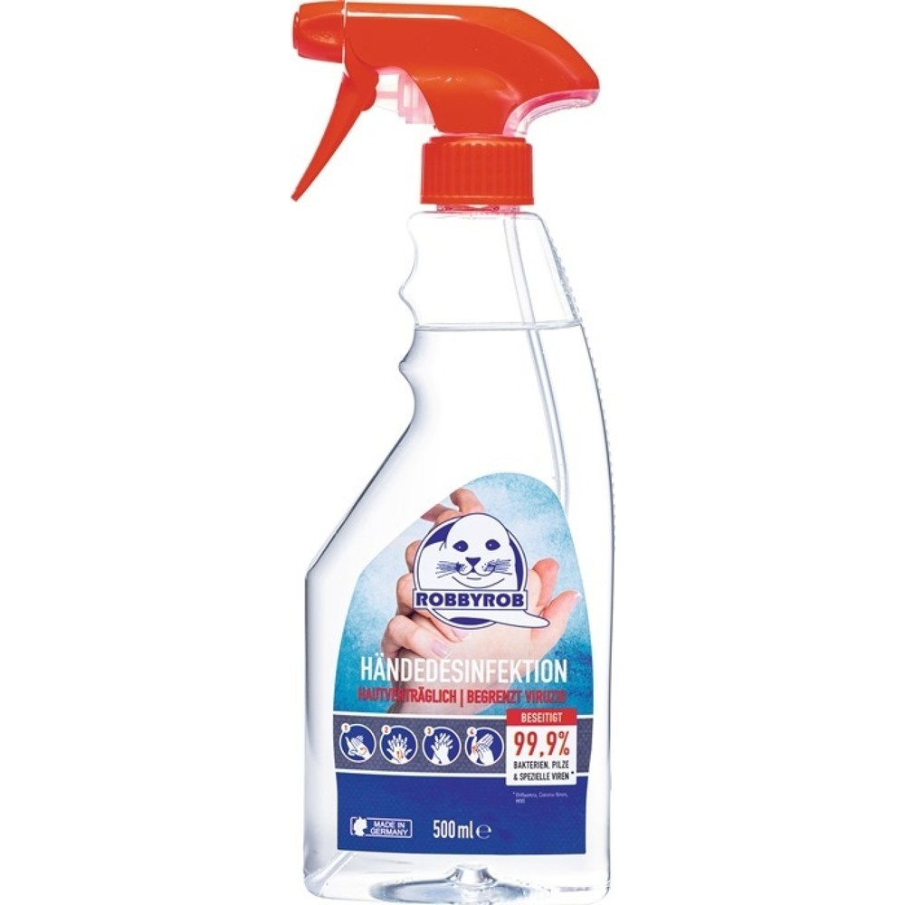 Produktabbildung: ROBBYROB Hände-Desinfektionsmittel Robbyrob 0,5l