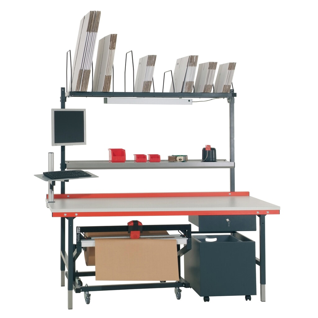 Produktabbildung Nr. 3: Rocholz Container mit Kunststoffeinsatz, fahrbar, HxBxT 525 x 500 x 650 mm, anthrazitgrau