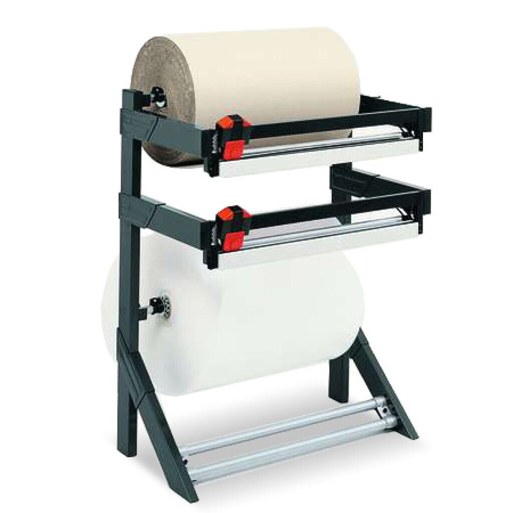 Produktabbildung: Rocholz Doppel-Schneidständer, für hohe Belastungen, Rollengewicht max. 150 kg, Schnittbreite 750 mm