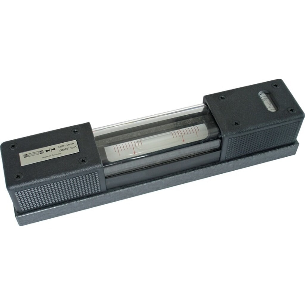 Produktabbildung: ROECKLE Horizontalwasserwaage DIN 877, Genauigkeit 0,3 mm/m 1,8 mm/m, 160 x 42 x 42 mm