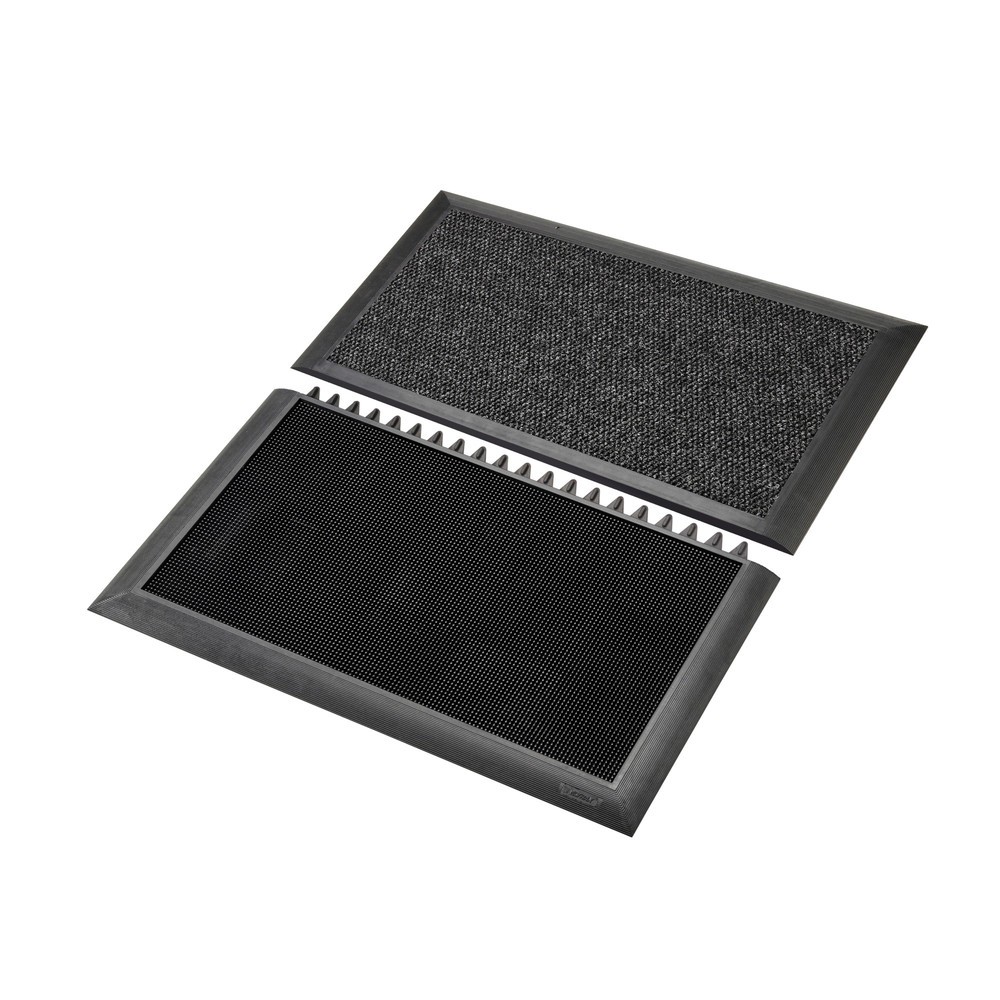 Číslo obrázku produktu 2: Rohož k zachytávání nečistot NoTrax Sani-Master™, dezinfekční, ŠxD 914 x 1 050 mm, antracitová/černá