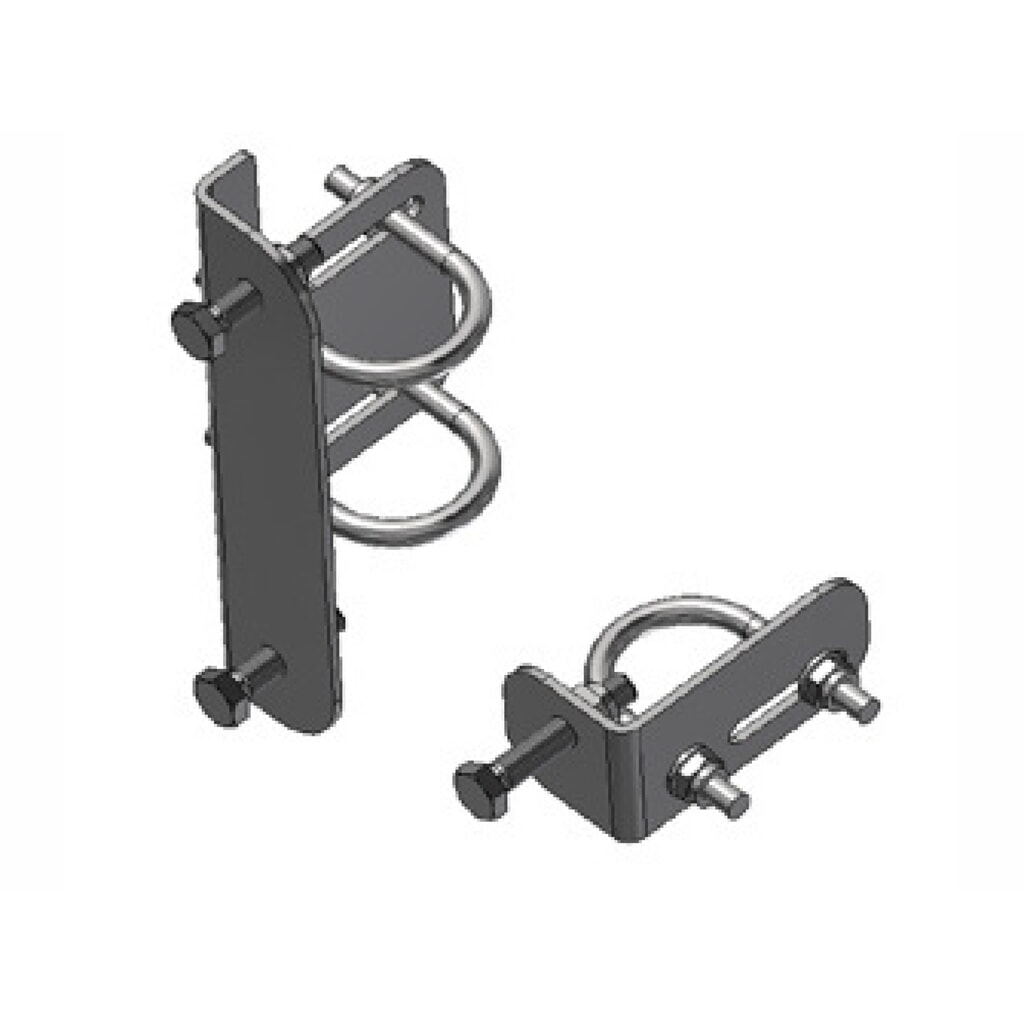 Produktabbildung: Rohrbefestigungssystem für BOPLAN® Axes Gate® Sicherheitstür für Rammschutzgeländer