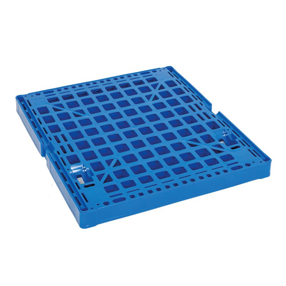 Productafbeelding nr. 2: Rolcontainer Classic, 3-zijdig, verzinkt, kunststof bodemplaat, hxbxd 1.850 x 724 x 815 mm, lichtblauw