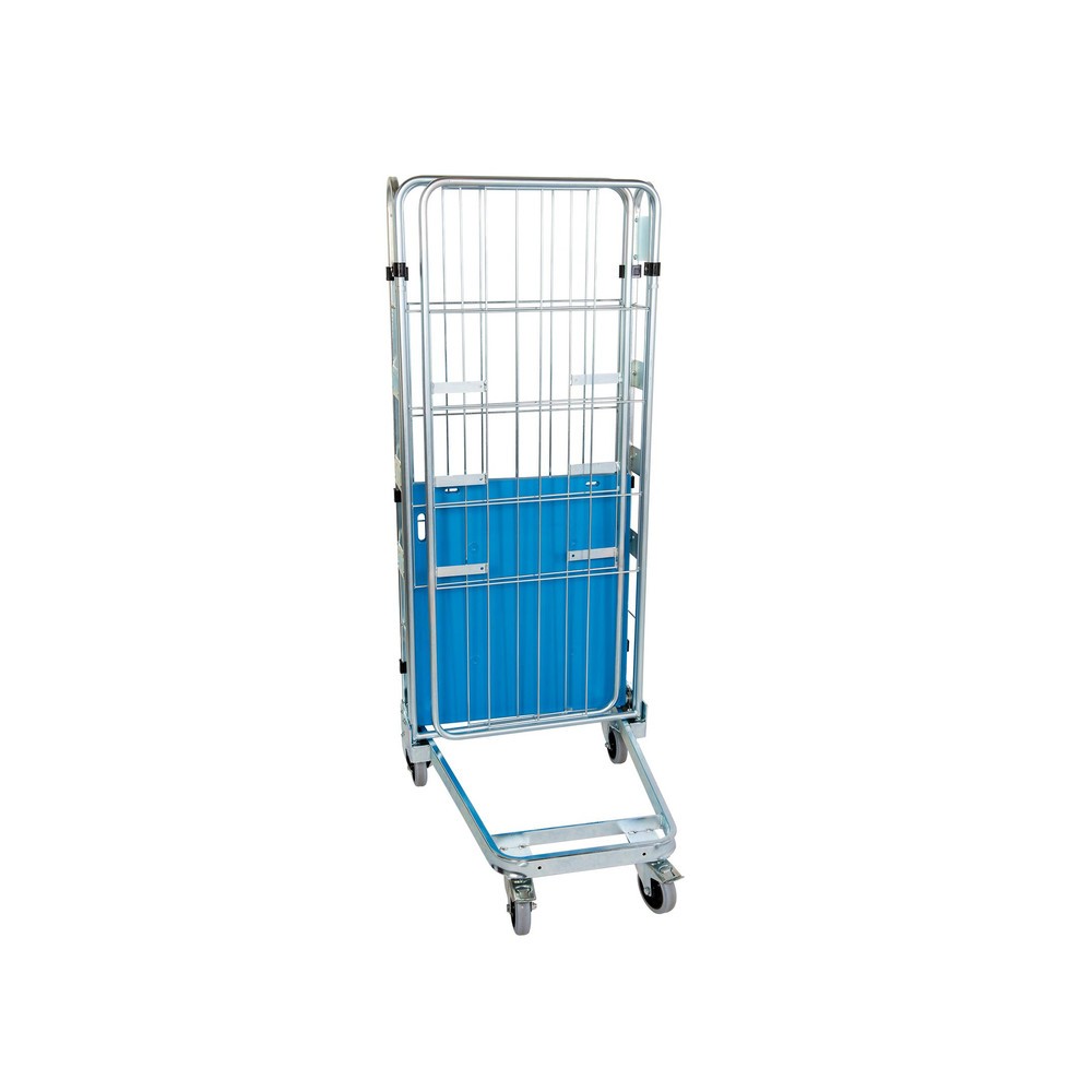 Produktabbildung Nr. 2: Rollbehälter, 3-seitig, mit Kunststoffboden, nestbar, Höhe 1.660 mm, ohne Zwischenboden