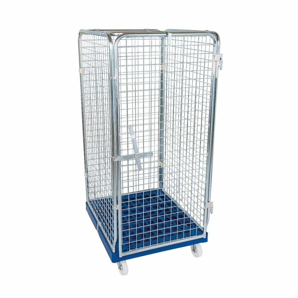 Produktabbildung: Rollbehälter ADB 1410 KU blau, 724 x 815 mm, 5-seitig, 1 Tür, Cr 3