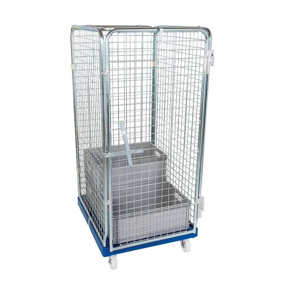 Produktabbildung Nr. 3: Rollbehälter ADB 1410 KU blau, 724 x 815 mm, 5-seitig, 1 Tür, Cr 3