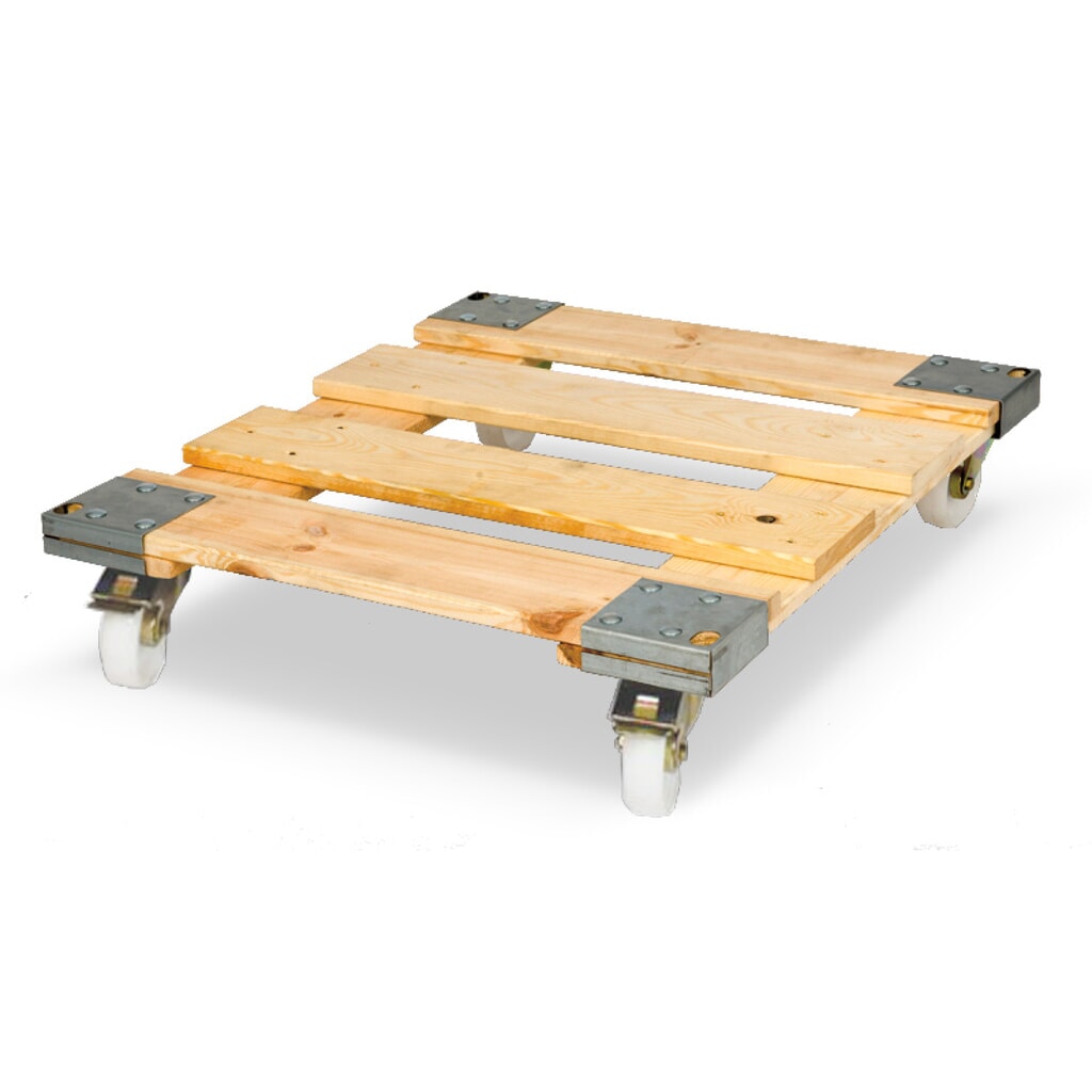 Produktabbildung Nr. 2: Rollbehälter Classic, 2-seitig, galvanisch verzinkt, Holz-Rollplatte, HxBxT 1.850 x 710 x 810 mm