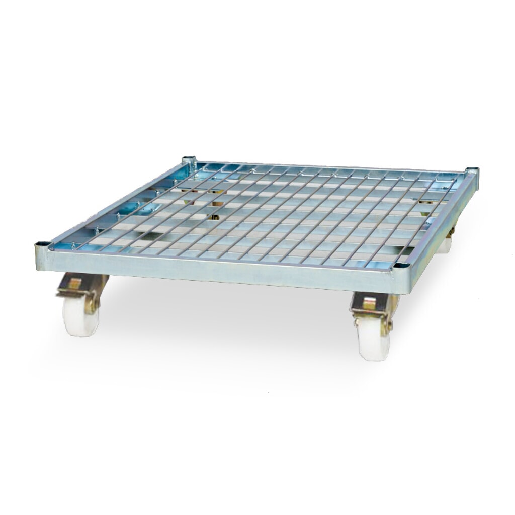 Rollbehälter Classic, 3-seitig, galvanisch verzinkt, Stahl-Rollplatte, HxBxT 1.850 x 710 x 800 mm Produktabbildung Nr. 3: Rollbehälter Classic, 3-seitig, galvanisch verzinkt, Stahl-Rollplatte, HxBxT 1.850 x 710 x 800 mm