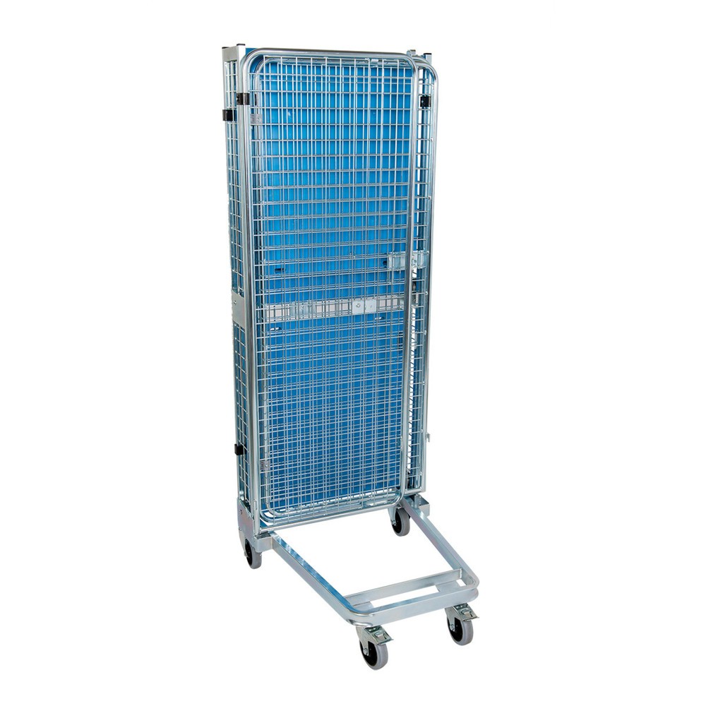 Produktabbildung Nr. 2: Rollbehälter nestbar ADB 1600 KU, 725 x 880 mm, 5-seitig, Dach KU, 1 Tür, 1 ZWB KU klappbar, Cr 3