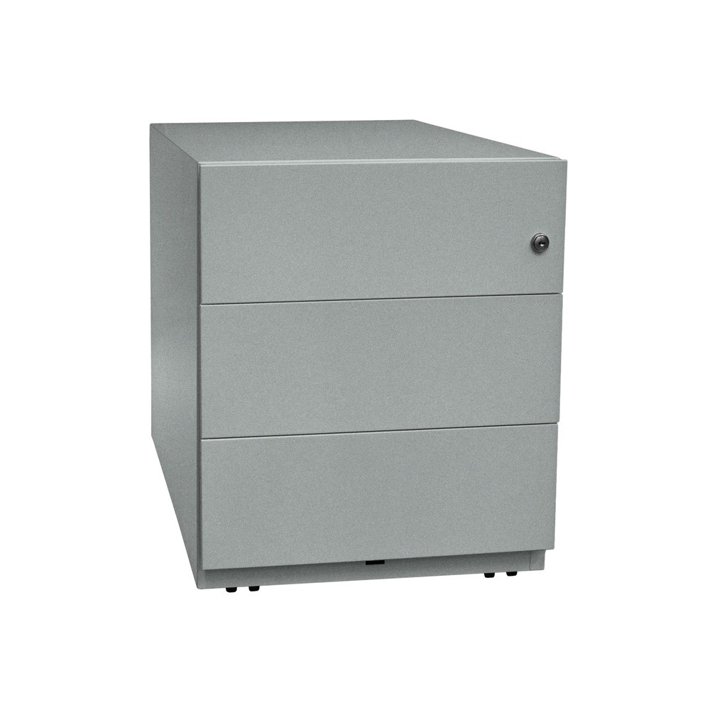 Produktabbildung Nr. 1: Rollcontainer Note™, HxBxT 495 x 420 x 565, 3 Schubladen, silber