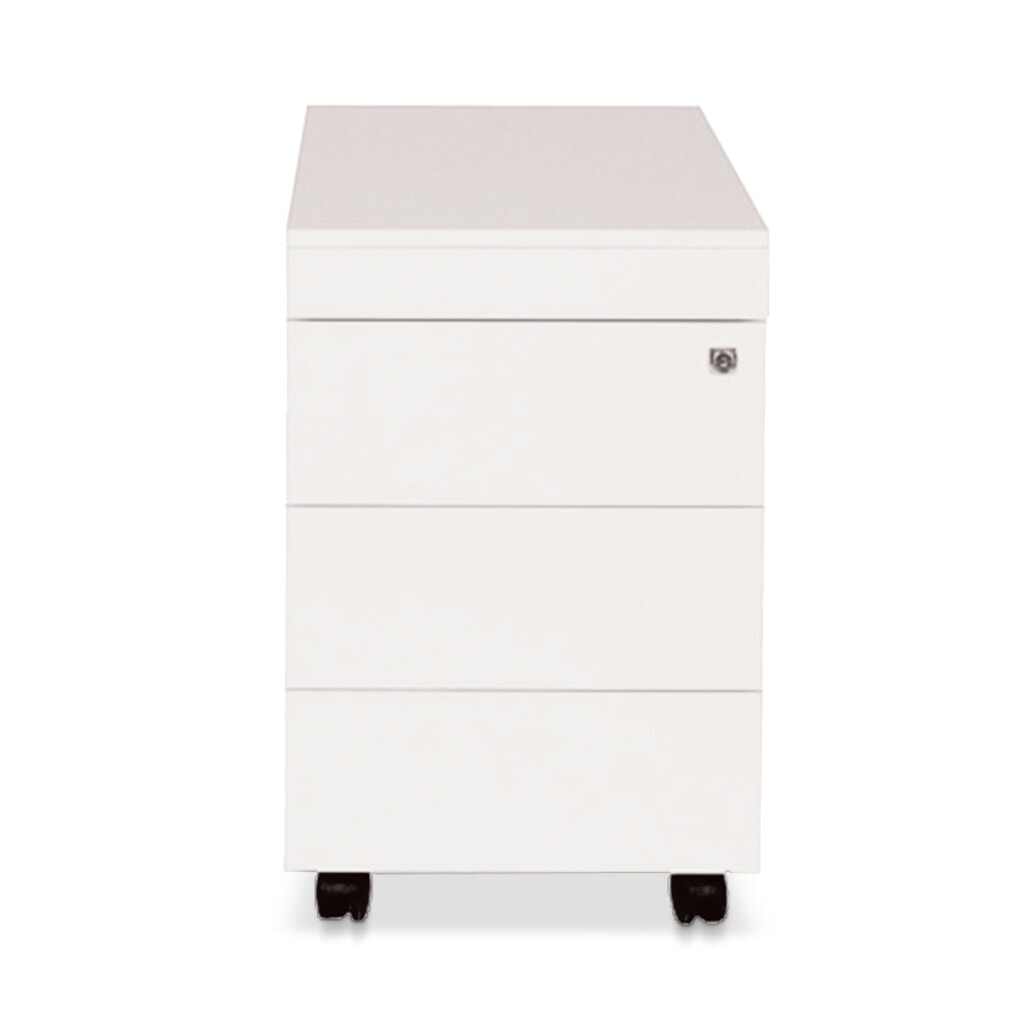 Rollcontainer Simplify, HxBxT 620 x 420 x 600 mm, 3 Schubladen + Materialfach Produktabbildung: Rollcontainer Simplify, HxBxT 620 x 420 x 600 mm, 3 Schubladen + Materialfach