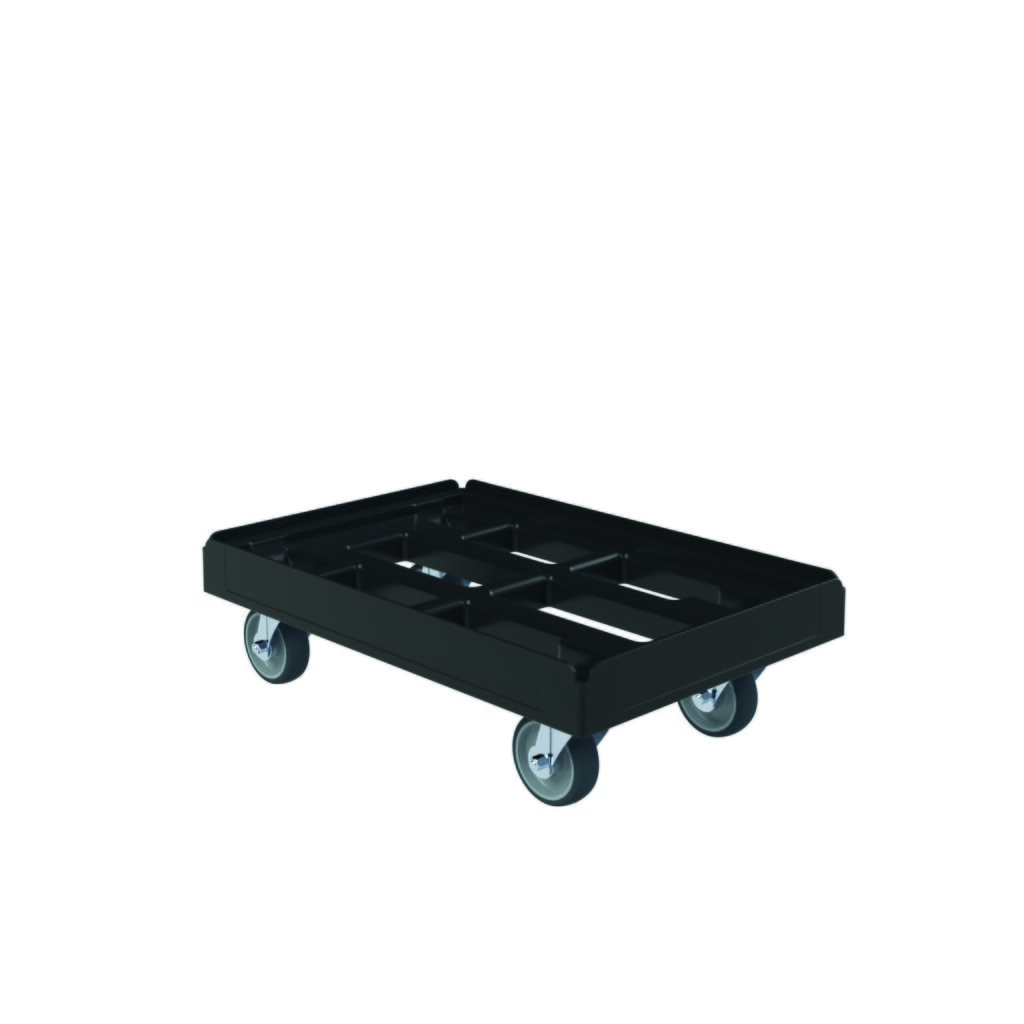 rolldolly® Transportroller BASIC für Euro-Stapelbehälter, Tragkraft 300 kg, HxBxT 190 x 410 x 610 mm Produktabbildung: rolldolly® Transportroller BASIC für Euro-Stapelbehälter, Tragkraft 300 kg, HxBxT 190 x 410 x 610 mm