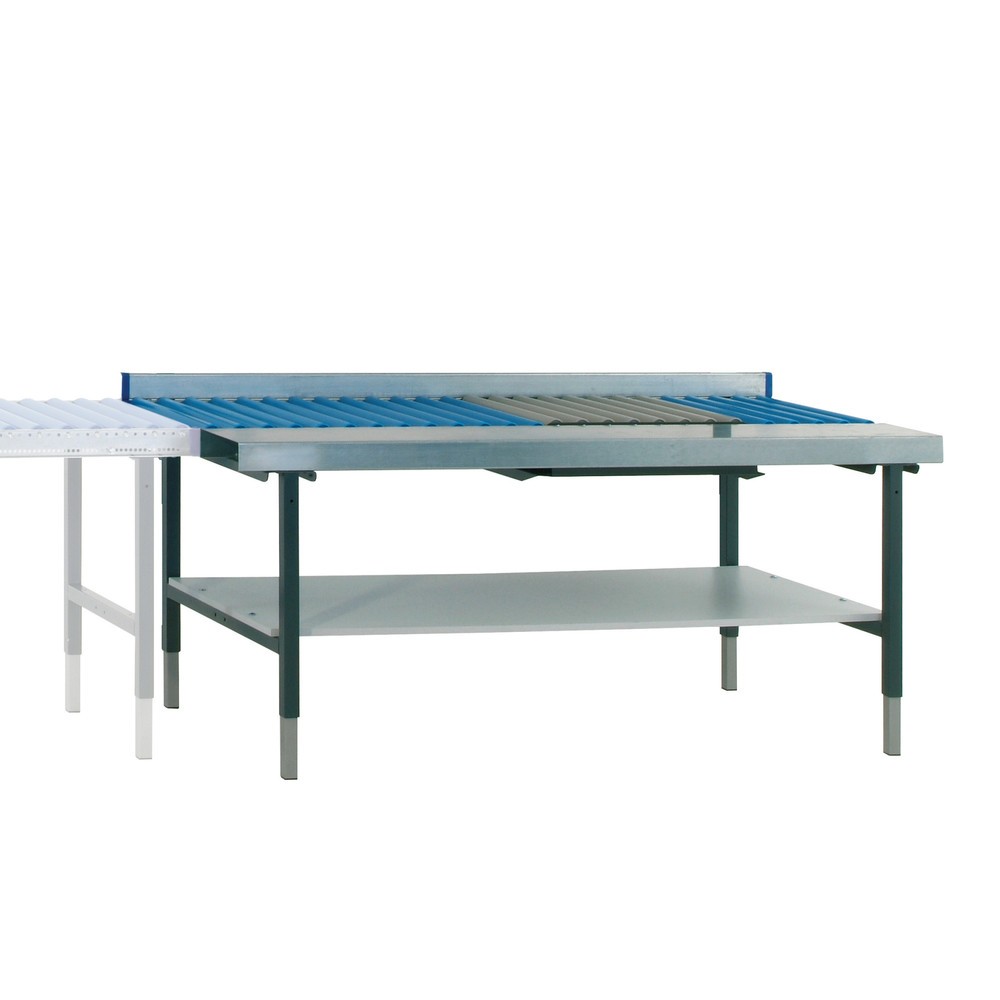Produktabbildung Nr. 4: Rollenbahntisch mit Arbeitsfläche und Waage für Rocholz Packtisch-System