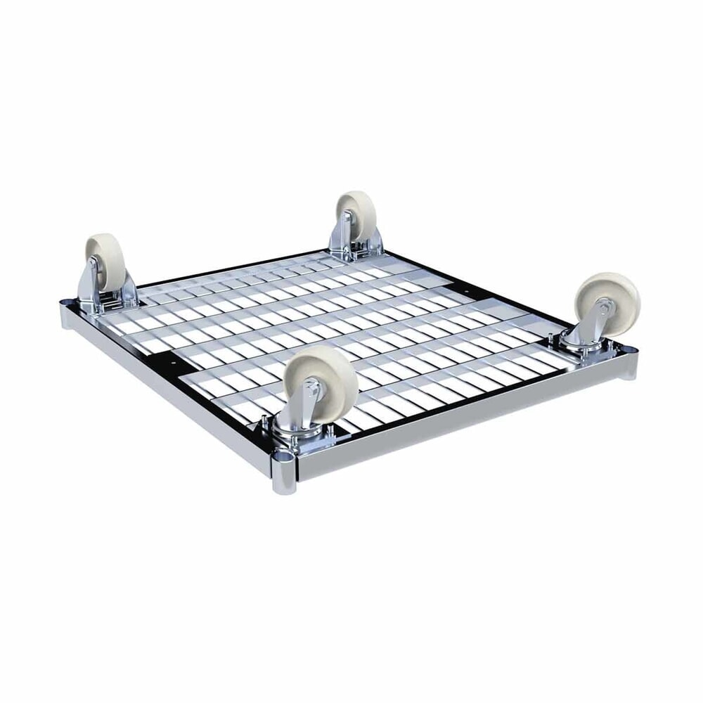 Produktabbildung Nr. 2: rolltainer® Rollbehälter Rollplatte aus Metall, BxT 710 x 800 mm, Raddurchmesser 108 mm, ohne Bügel