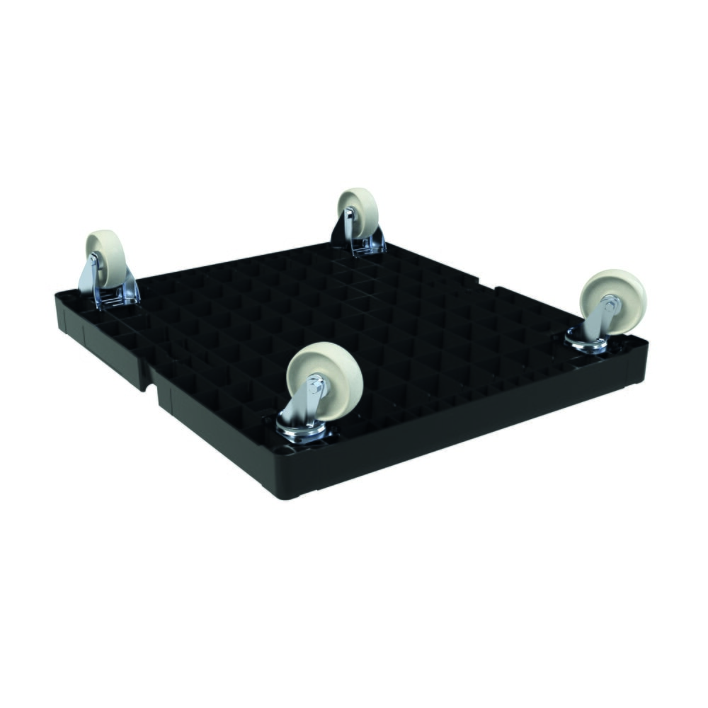 Produktabbildung Nr. 2: rolltainer® Rollbehälter-Rollplatte BASIC, Kunststoff, schwarz, BxT 724 x 815 mm, Raddurchmesser 108 mm, ohne Schiebebügel