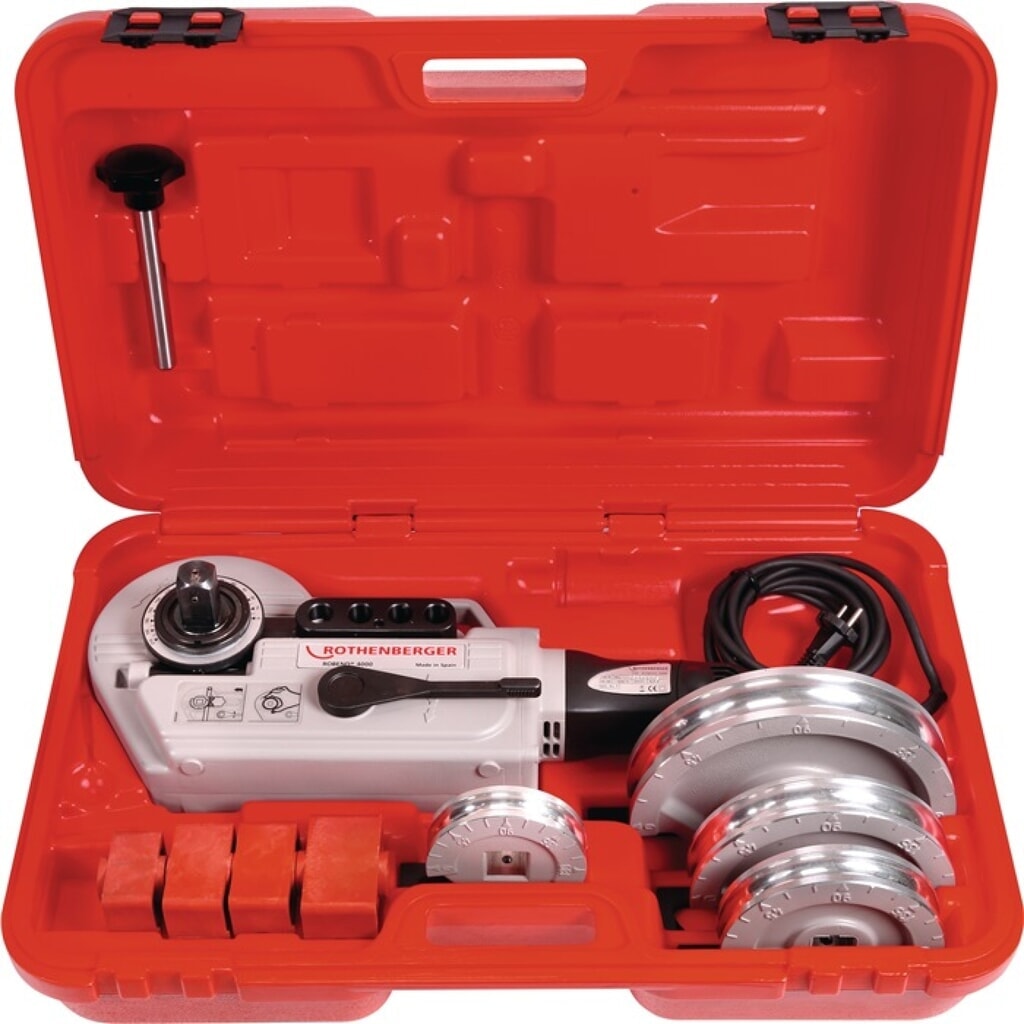 ROTHENBERGER Elektrobiegegerätset ROBEND® 4000 15-18-22-28mm 1010 W Produktabbildung: ROTHENBERGER Elektrobiegegerätset ROBEND® 4000 15-18-22-28mm 1010 W