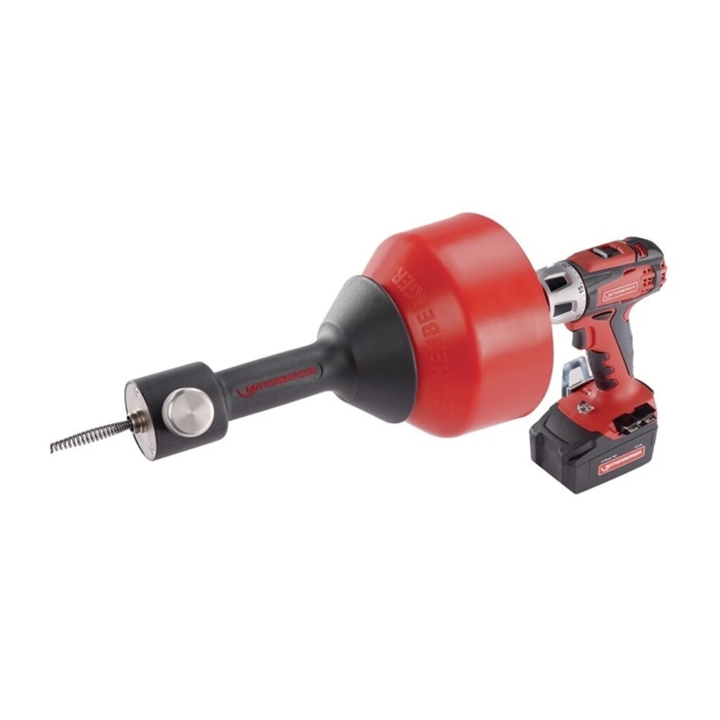 Produktabbildung: ROTHENBERGER Elektrorohrreinigungsgerät ROSPIMATIC CL Gr, Spirallänge 7,5 m, Spiralen-Durchmesser 8 mm