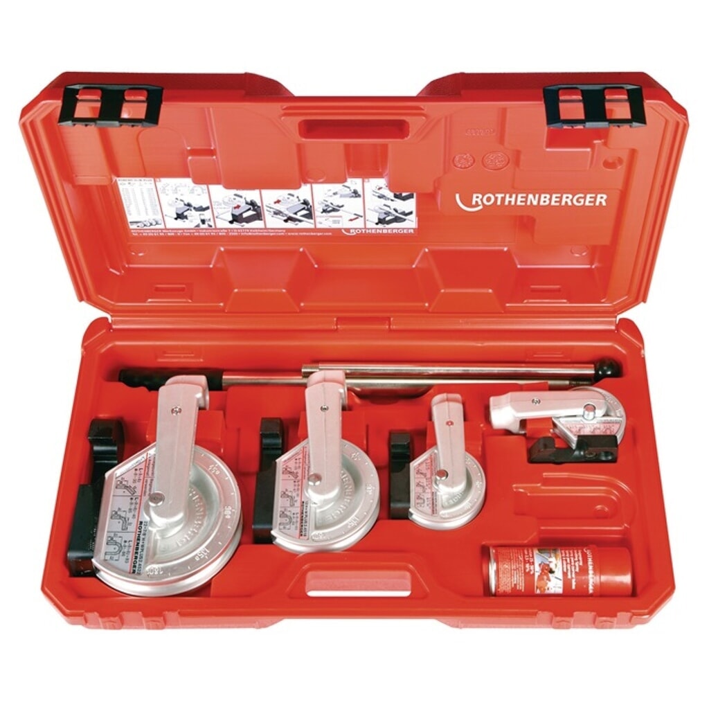ROTHENBERGER Handbieger ROBEND® H+W Plus b.180Grad Arbeitsber.12-22mm 7-tlg Produktabbildung: ROTHENBERGER Handbieger ROBEND® H+W Plus b.180Grad Arbeitsber.12-22mm 7-tlg