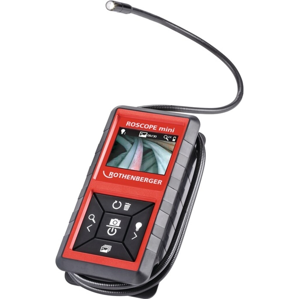 ROTHENBERGER Inspektionskamera ROSCOPE®mini 2 Zoll 320x240 8,5mm Kabel-L.1200mm Produktabbildung: ROTHENBERGER Inspektionskamera ROSCOPE®mini 2 Zoll 320x240 8,5mm Kabel-L.1200mm