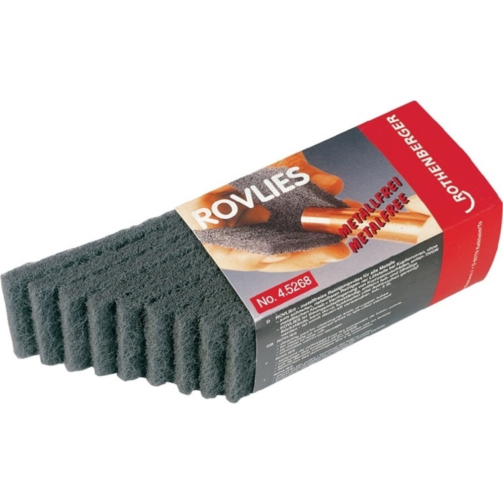 Illustration du produit: ROTHENBERGER Non-tissé de nettoyage Rovlies, longueur 130 mm largeur 60 mm, gris
