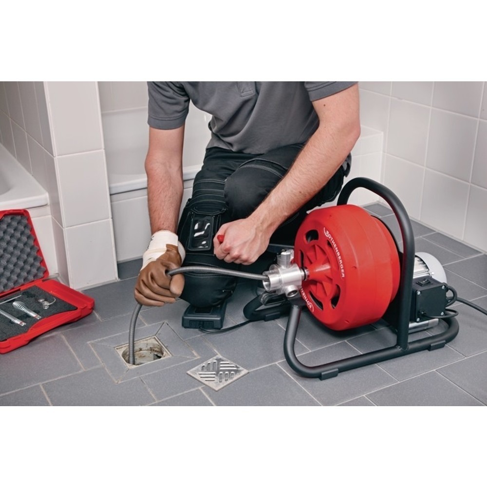 Produktabbildung Nr. 2: ROTHENBERGER Rohrreinigungsmaschine RODRUM S 13, 230 V 300 U/min (Trommel) 440 W, für Rohr-Durchmesser 40 - 100 mm