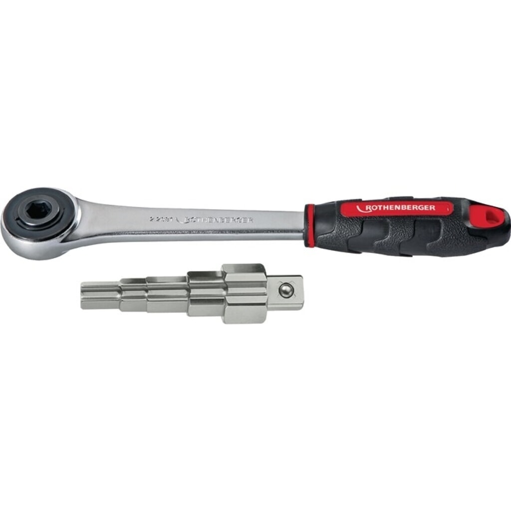 ROTHENBERGER Stufenschlüsselset, Antriebsvierkant 1/2 Zoll, Größe 3 1 Zoll, mit Ratsche Produktabbildung: ROTHENBERGER Stufenschlüsselset, Antriebsvierkant 1/2 Zoll, Größe 3 1 Zoll, mit Ratsche