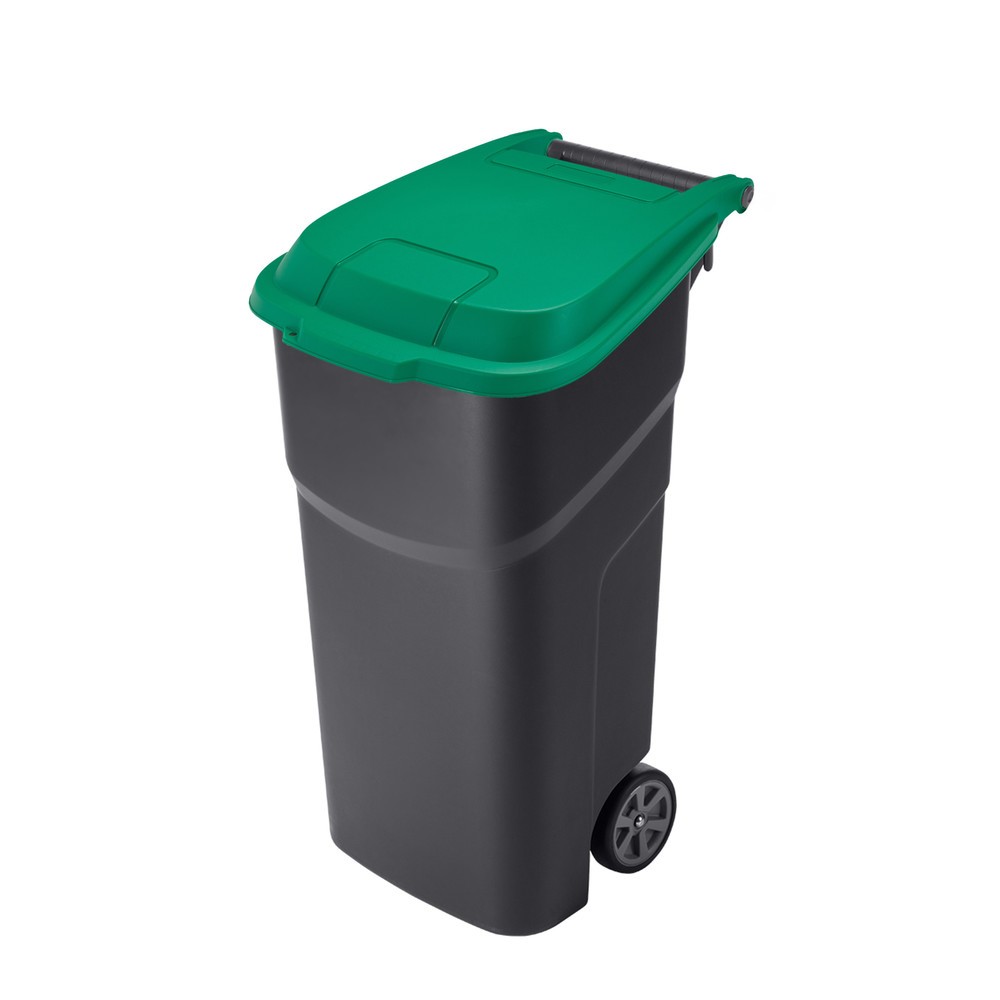 Produktabbildung: rothopro  Abfalltonne ATLAS, 100 l, Deckel grün