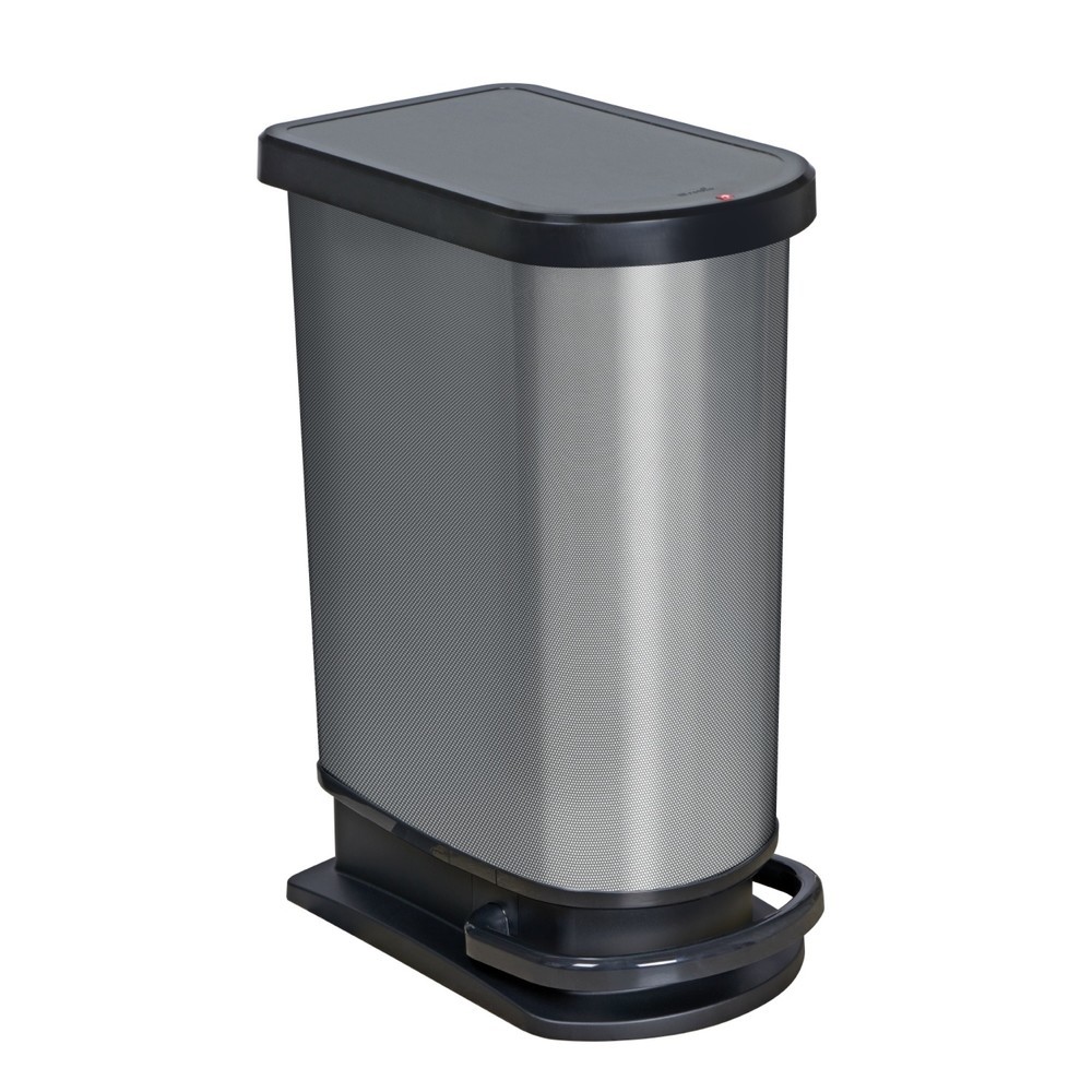 N° de l'image du produit 1 : rothopro Paso Mono Poubelle à pédale Carbone 50 litres