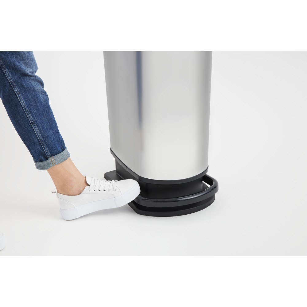N° de l'image du produit 5 : rothopro Paso Mono Poubelle à pédale Carbone 50 litres