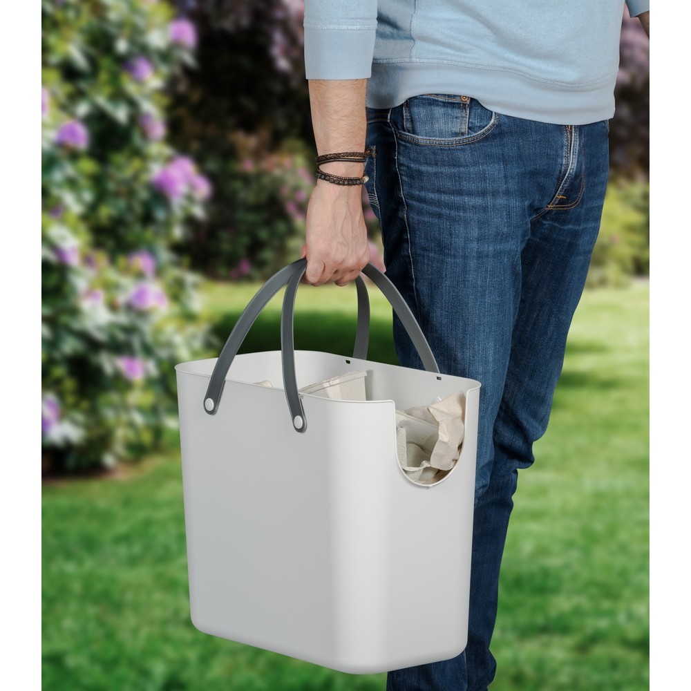 Produktabbildung Nr. 3: rothopro  Recycling-Müllsystem ALBULA, 25 l, weiß