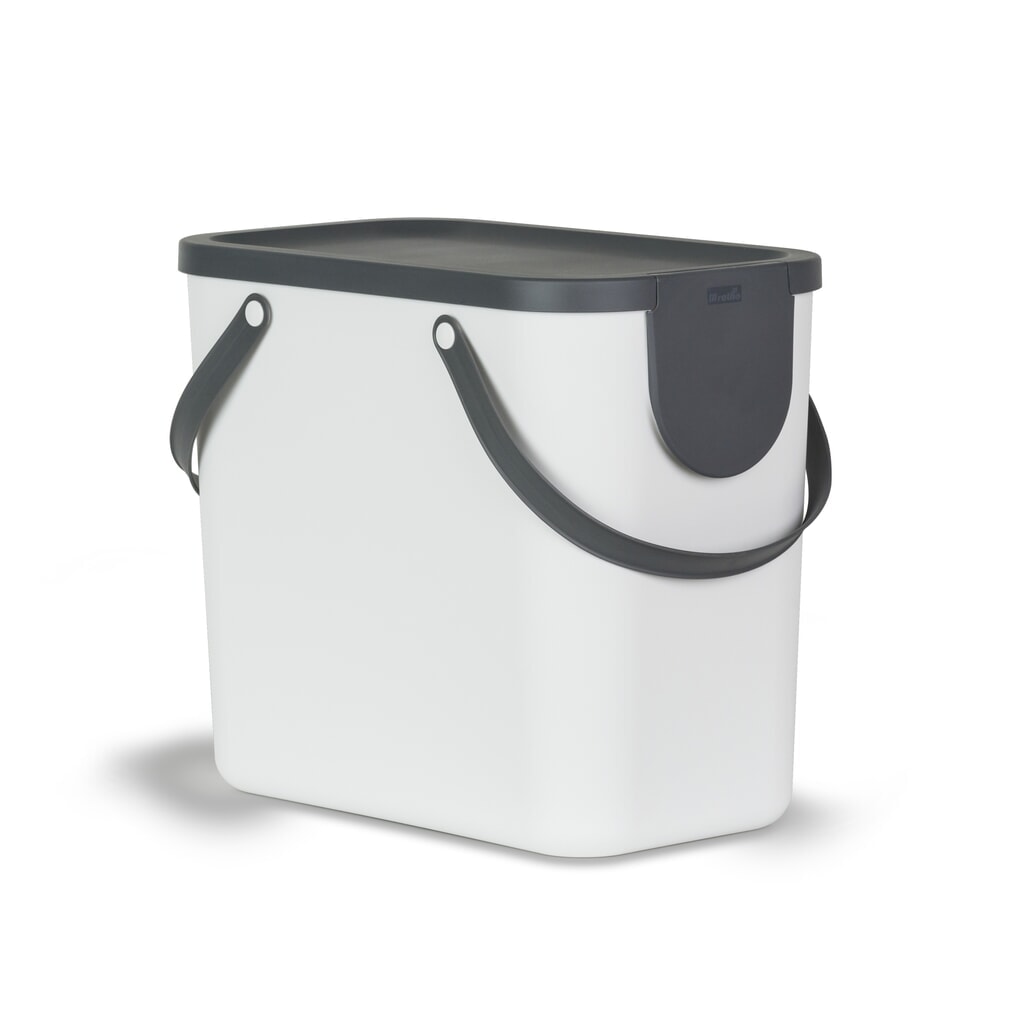 rothopro Recycling-Müllsystem ALBULA, 25 l, weiß Produktabbildung Nr. 1: rothopro Recycling-Müllsystem ALBULA, 25 l, weiß