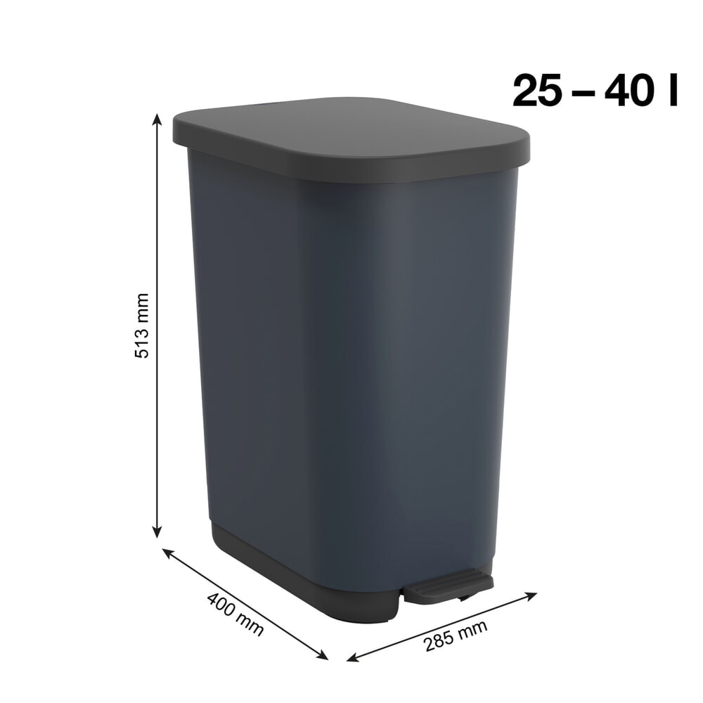 Produktabbildung Nr. 3: rothopro® Tretabfalleimer, RIBO, 35 Liter, nachtblau