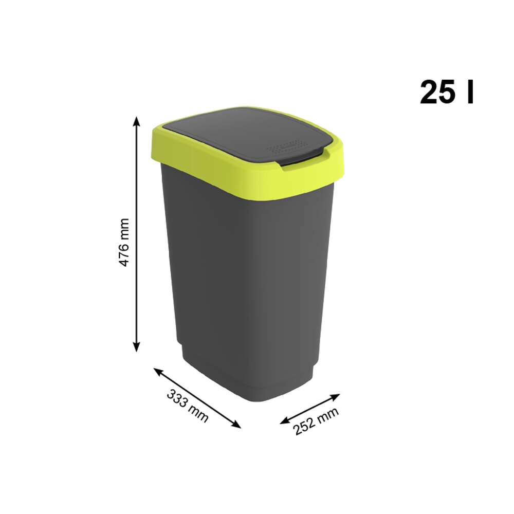 Produktabbildung Nr. 3: rothopro® Wertstoffsammler, TWIST, 25 Liter, lime grün
