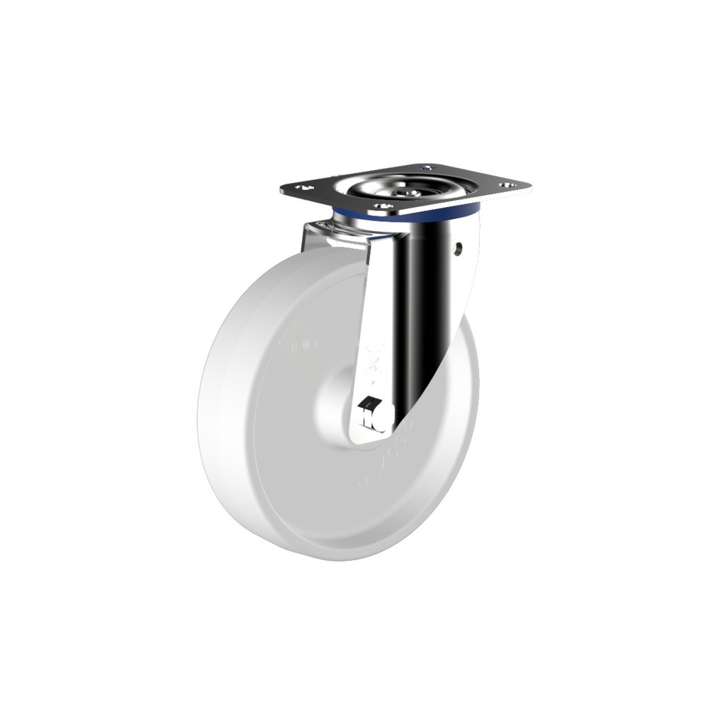 Illustration du produit: Roue directrice Wicke en polyamide, corps en acier inoxydable, Ø x largeur 80 x 35 mm, capacité de charge 150 kg