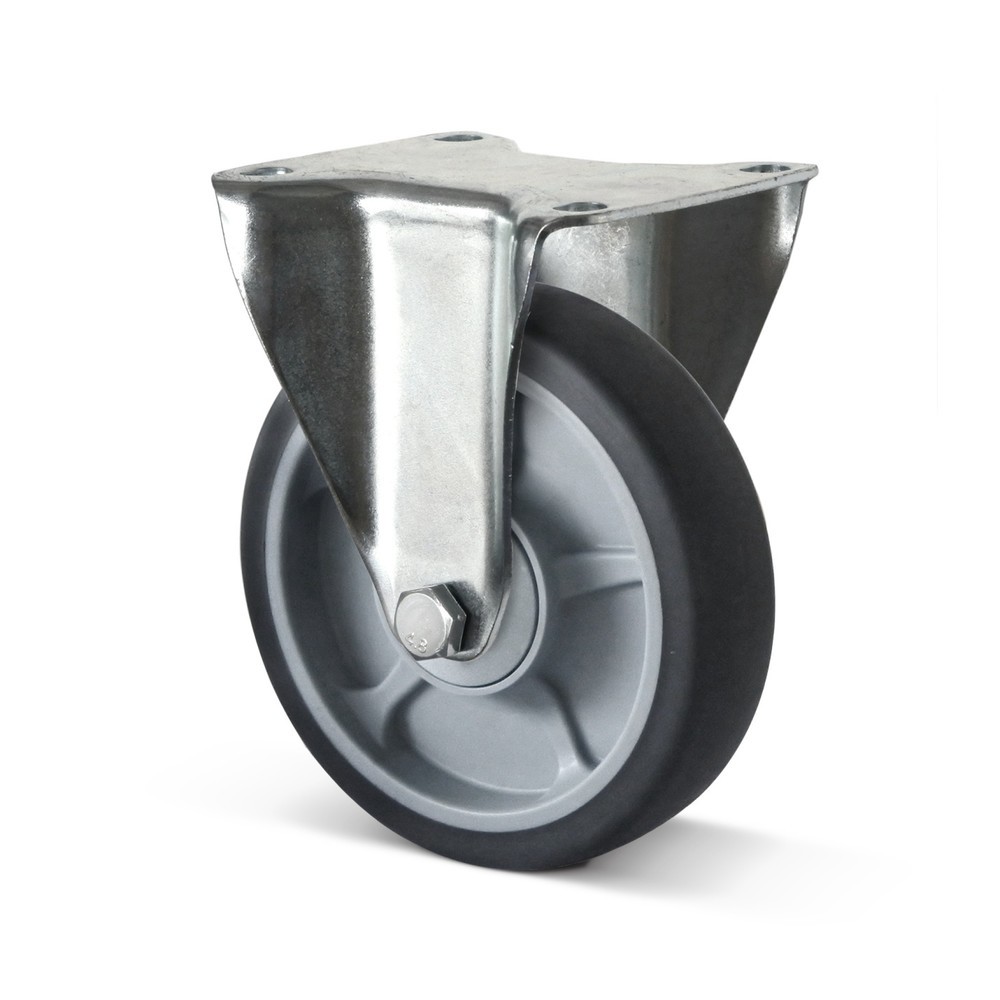 Illustration du produit: Roue fixe en TPE, non marquante, Øxl 100 x 35 mm, capacité de charge 135 kg