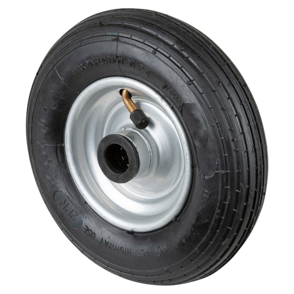 Illustration du produit: Roue gonflable, profil rainuré, palier à rouleaux, Ø x largeur 200 x 50 mm, capacité de charge 80 kg