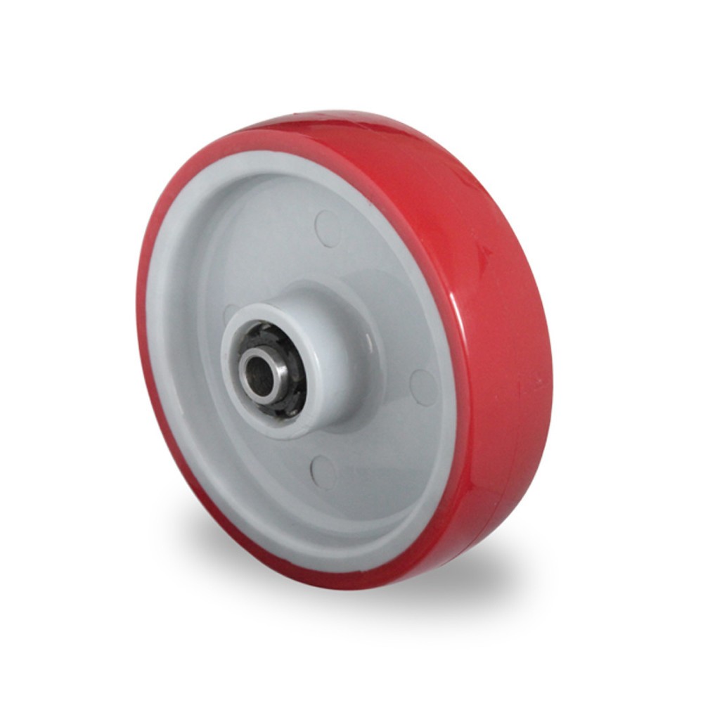 Illustration du produit: Roue ø 80 mm série N2U6 Palier à rouleaux en acier inoxydable